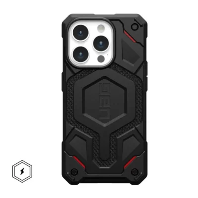 UAG Monarch Pro Series Phone Case for iPhone 15 Pro Max – Kevlar Black