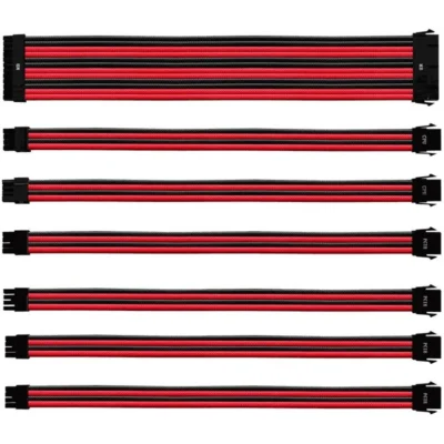 Cooler Master Colored Extension Cable Kit – Red & Black