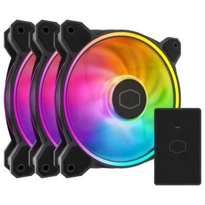 Cooler Master MasterFan MF120 HALO² (3 in 1) Case Fan - Black