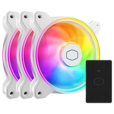 Cooler Master MasterFan MF120 HALO² (3 in 1) Case Fan - White