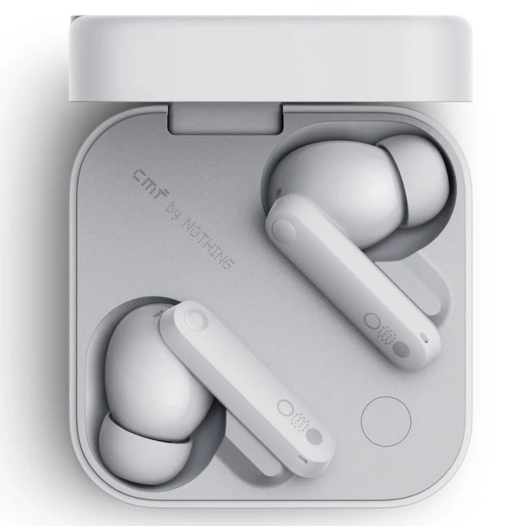 CMF by Nothing Buds Pro 2 Wireless Earbuds with ChatGPT Integration, Hi-Res Audio with LDAC, 50 dB Hybrid Noise Cancelling Earbuds, IP55 Waterproof, 43H Play Time, 6 HD Mics - Light Grey