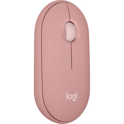 Logitech Pebble Mouse 2 M350s Slim Bluetooth Wireless Mouse - Tonal Rose