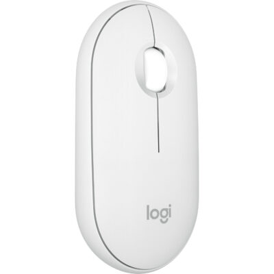 Logitech Pebble Mouse 2 M350s Slim Bluetooth Wireless Mouse - Tonal White