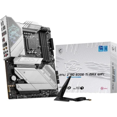 MSI MPG Z790 Edge TI MAX WiFi Gaming Motherboard (Supports 12th/13th Gen Intel Processors, LGA 1700, DDR5, PCIe 5.0, M.2, 2.5Gbps LAN, USB 3.2 Gen2, Wi-Fi 7, ATX)