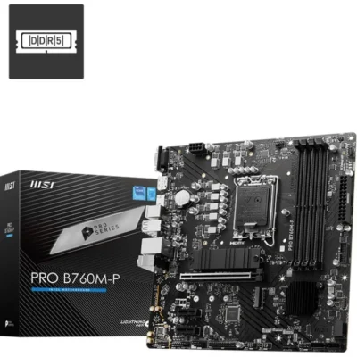 MSI PRO B760M-P DDR5 LGA 1700 Micro-ATX Motherboard