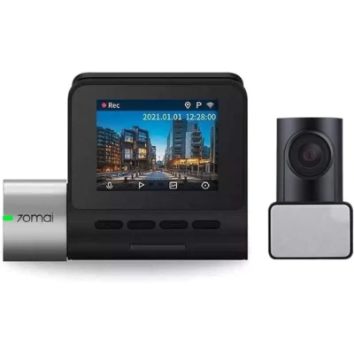70mai Dash Cam Pro Plus Rear Cam Set A500S-1, Built In Wi-Fi & GPS Smart Dash Camera For Cars, Night Mode, Lane Safety Assistant,