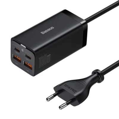 Baseus GaN3 Pro Desktop Fast Charger 2U+2C 100W EU - Black