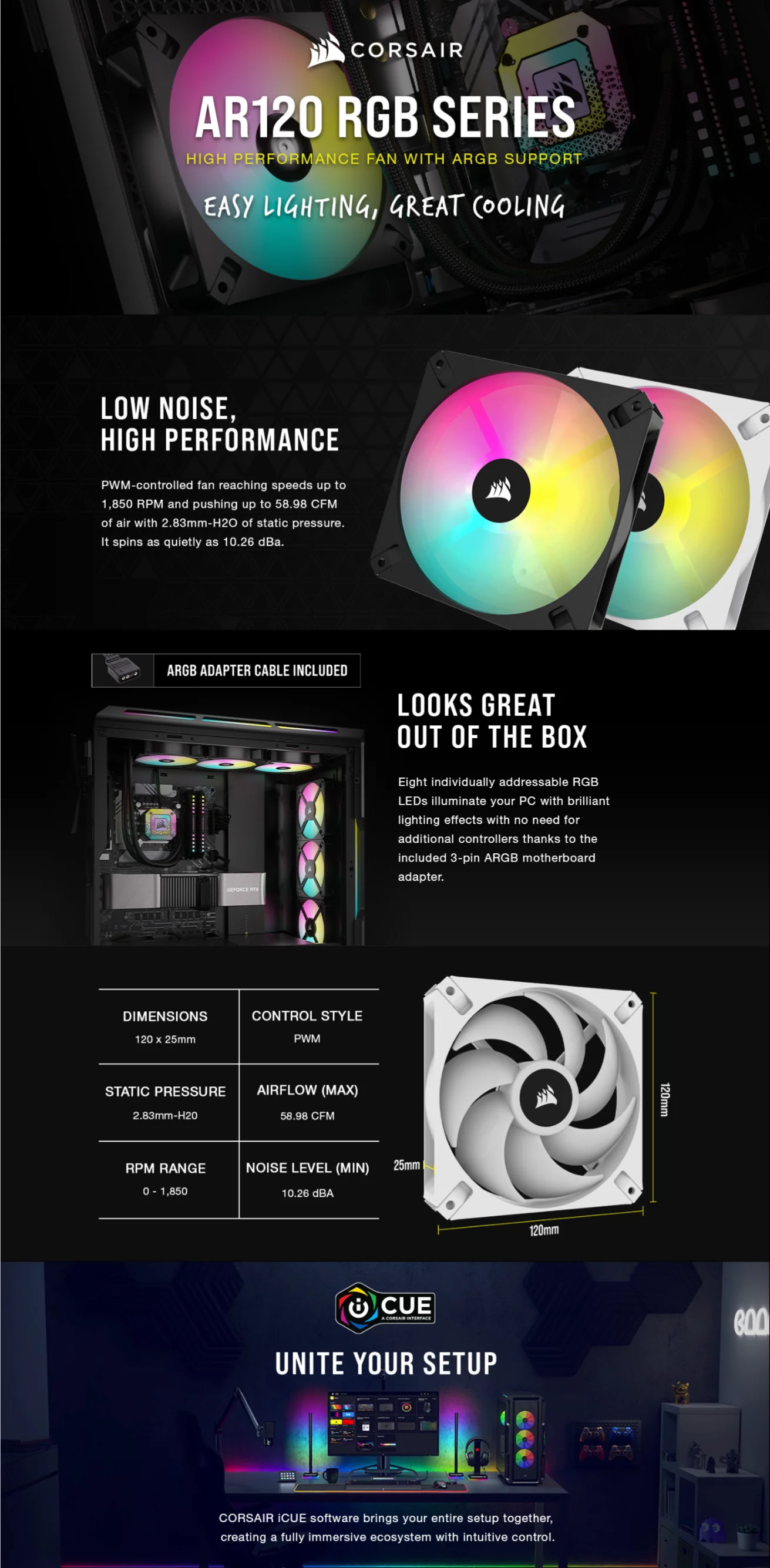 corsair icue ar120 price in pakistan