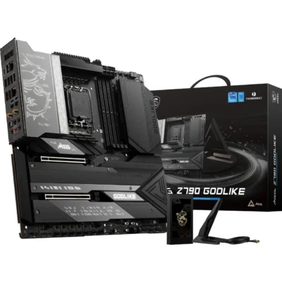 MSI MEG Z790 GODLIKE Gaming Motherboard (Supports 12th/13th/ 14th Gen Intel Processors, LGA 1700, DDR5, PCIe 5.0, M.2, 10Gbps LAN, USB 3.2 Gen2, Wi-Fi 6E, Bluetooth 5.3, Thunderbolt, E-ATX)
