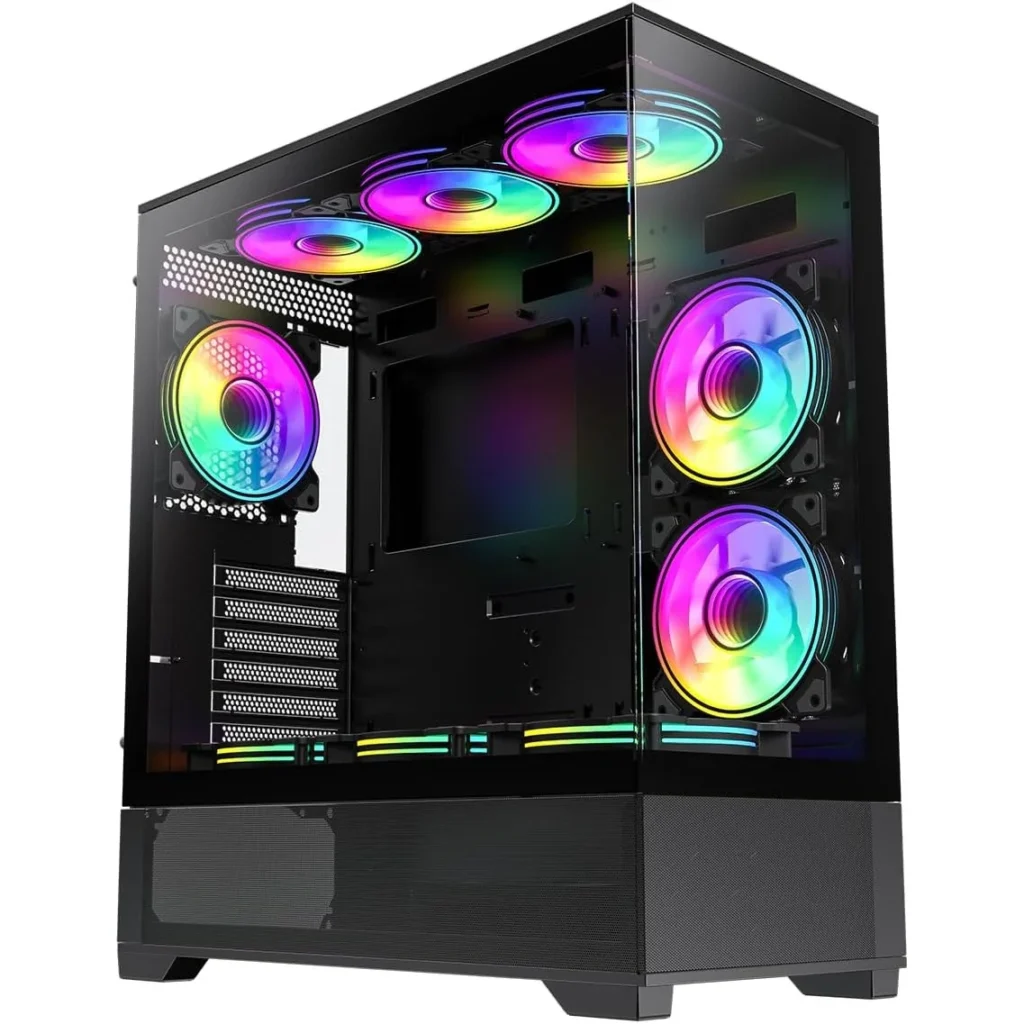 GameMax Vista AB Mid-Tower ATX Computer Case - Black