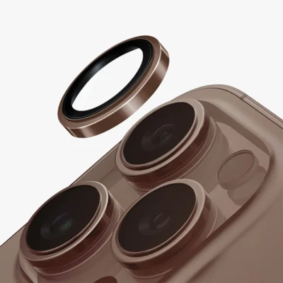 UNIQ Optix Prime Stainless Steel Camera Lens Protector for iPhone 16 Pro / 16 Pro Max – Gold
