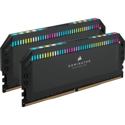 Corsair DOMINATOR® PLATINUM RGB 64GB (2x32GB) DDR5 DRAM 6000MT/s CL30 AMD EXPO & Intel XMP Memory Kit — Grey