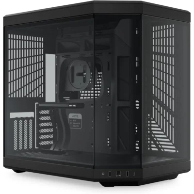 HYTE Y70 Standard Edition Dual Chamber ATX Mid Tower Modern Aesthetic Gaming Case - Pitch Black