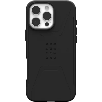 UAG Civilian Magsafe Compatible Phone Case for iPhone 16 Pro – Black