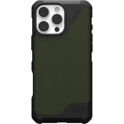 UAG Metropolis LT Magsafe Compatible Phone Case for iPhone 16 Pro Max – Kevlar Olive