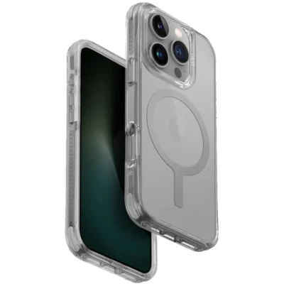 UNIQ Combat MagClick MagSafe Charging Compatible Phone Case for iPhone 16 Pro Max – Grey