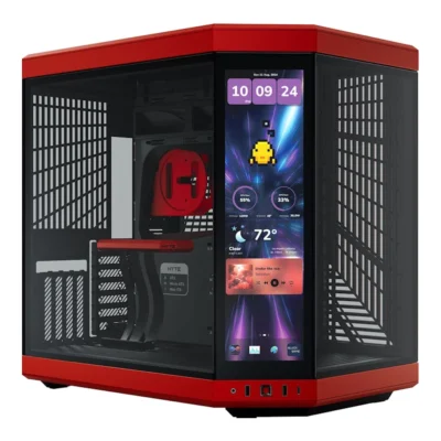 HYTE Y70 Touch Infinite Dual Chamber ATX Mid Tower Modern Aesthetic Case - Cherry