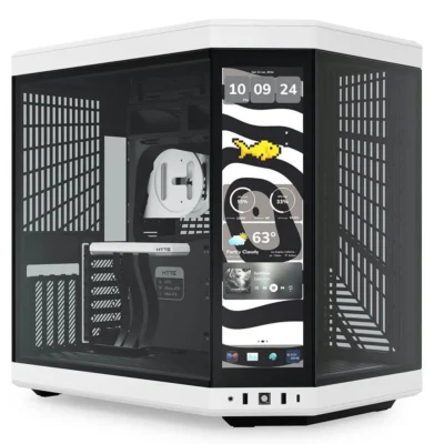HYTE Y70 Touch Infinite Dual Chamber ATX Mid Tower Modern Aesthetic Case - Panda