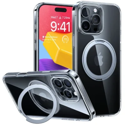 TORRAS Ostand Pro Series MagSafe Compatible Case for iPhone 16 Pro – Clear