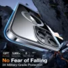 TORRAS UPRO Ostand Clear Case for iPhone 16 Pro-2