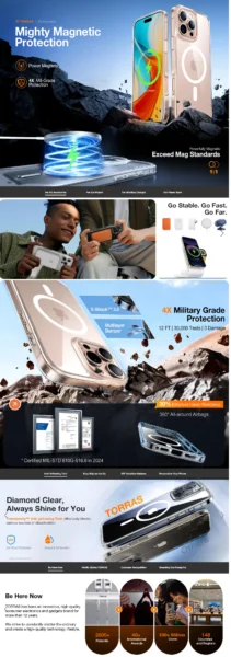 Torras Diamond Case for iPhone 16 Pro 7