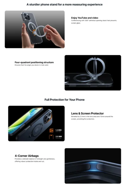 Torras UPRO Ostand Spin for iPhone 16 Pro 5