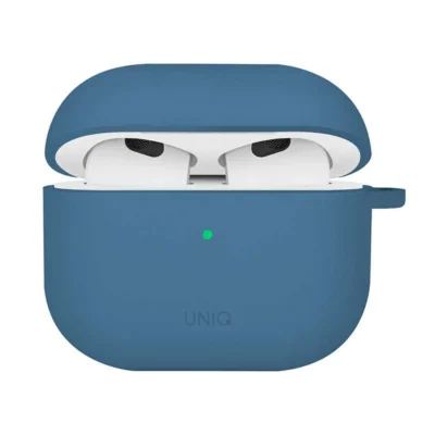Uniq Nexo Active Hybrid Silicone Case with Sports Ear Hooks For Airpods 4th Gen – Blue
