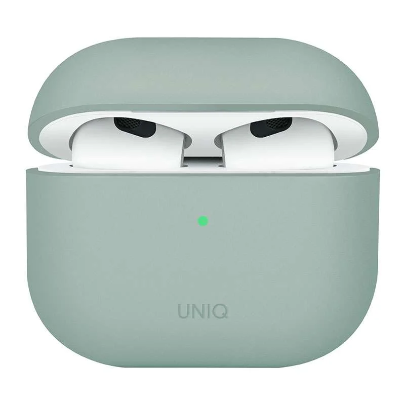 UNIQ Lino Hybrid Liquid Silicone Case for AirPods 4th Gen – Green