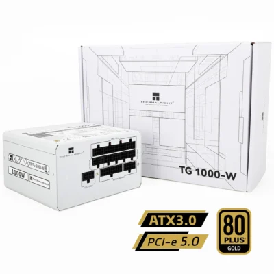 Thermalright TG-1000-W 1000W ATX 3.0 PCIe 5.0 80+ Gold Full Modular Power Supply - White
