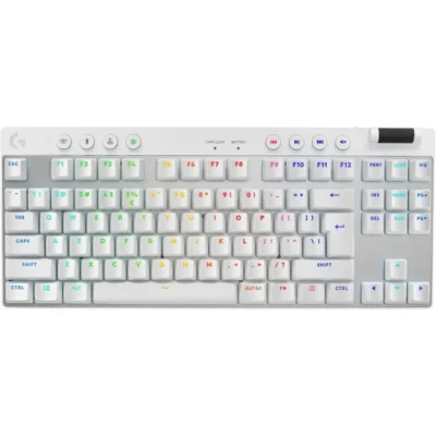 Logitech G Pro X TKL Lightspeed Wireless Mechanical Gaming Keyboard (Tactile Switches) - White