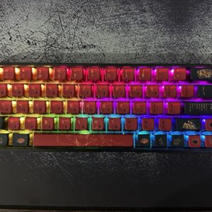 Skyloong GK68 Tri-mode Wireless RGB Mechanical Keyboard (Yellow Switches) - Black