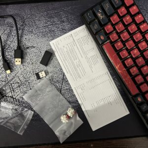 Skyloong GK68 Tri-mode Wireless RGB Mechanical Keyboard (Yellow Switches) - Black