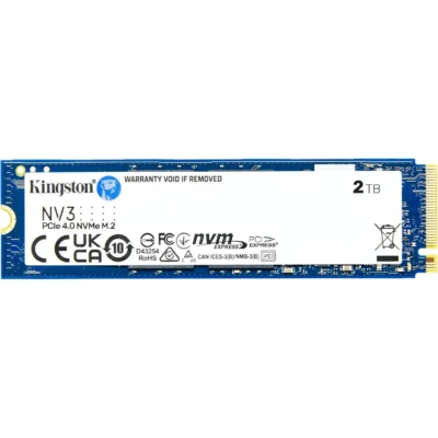 Kingston NV3 2TB M.2 2280 PCIe Gen 4x4 NVMe, read/write speeds up to 6,000/5,000MB