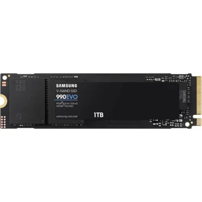 Samsung 990 EVO 1TB PCIE 5.0, Read/Write Speeds up to 5,000/4,200 MB/s, M.2 2280 NVMeᵀᴹ Solid State Drive