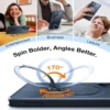 Torras Ostand Spin Magnetic Case for SG S25 Ultra-2
