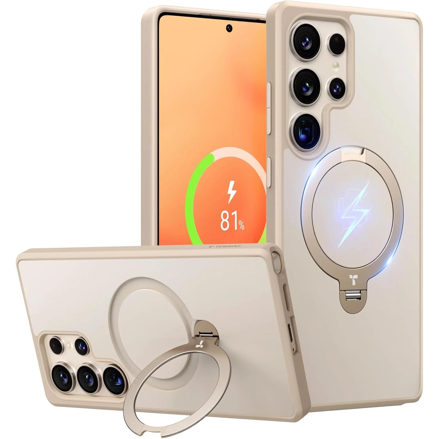 Torras Ostand Spin Magnetic Case for SG S25 Ultra