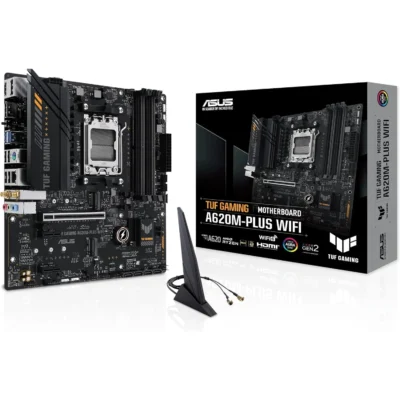 ASUS TUF GAMING A620M-PLUS WIFI AMD Ryzen 7000-Series Gaming Motherboard