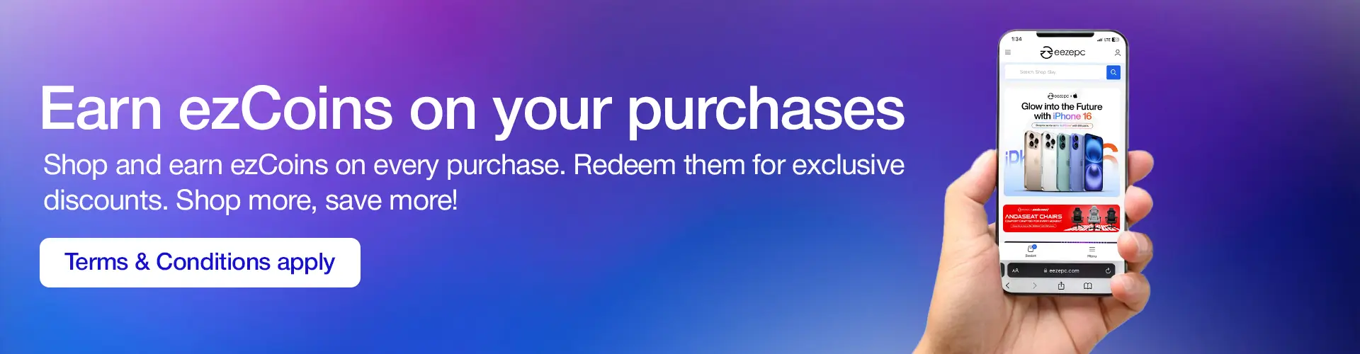 Ezcare promotion banner desktop