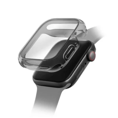 UNIQ Garde Case with Screen Protection for Apple Watch Series 10 46mm – Smoke
