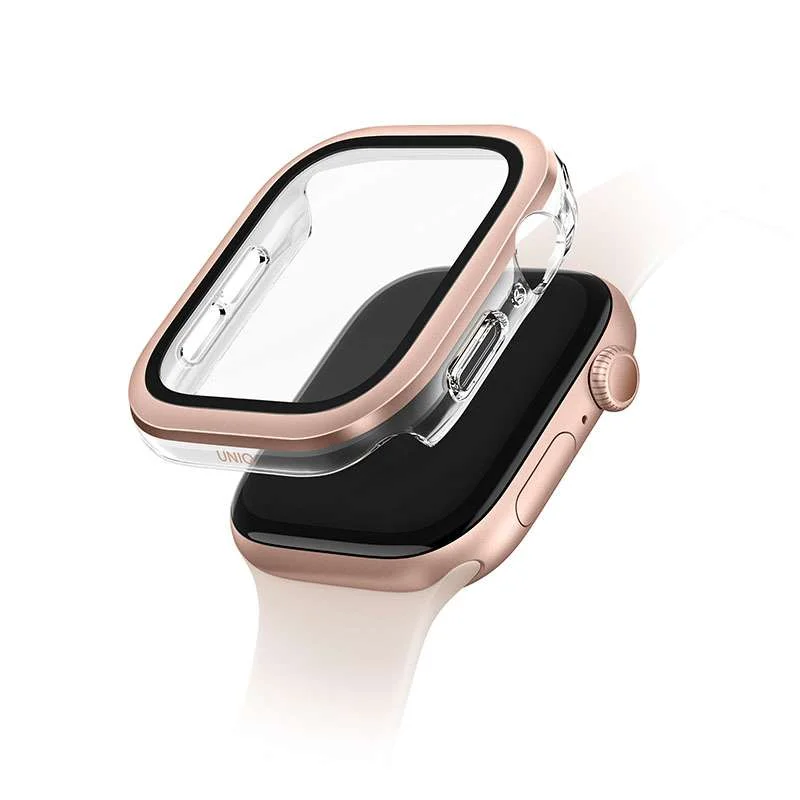 UNIQ Voute Case with Screen Protection for Apple Watch Series 10 46mm – Gold
