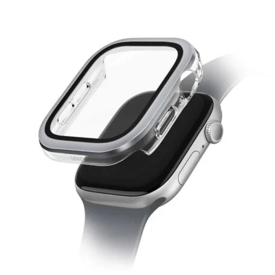 UNIQ Voute Case with Screen Protection for Apple Watch Series 10 46mm – Silver