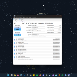 WD 2TB WD_BLACK SN850X NVMe™ SSD, Without Heatsink