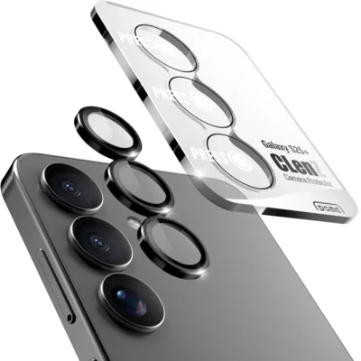 Whitestone Dome Camera Ring For Samsung Galaxy S25 Plus Camera Protector Ring Type – 2 Pack