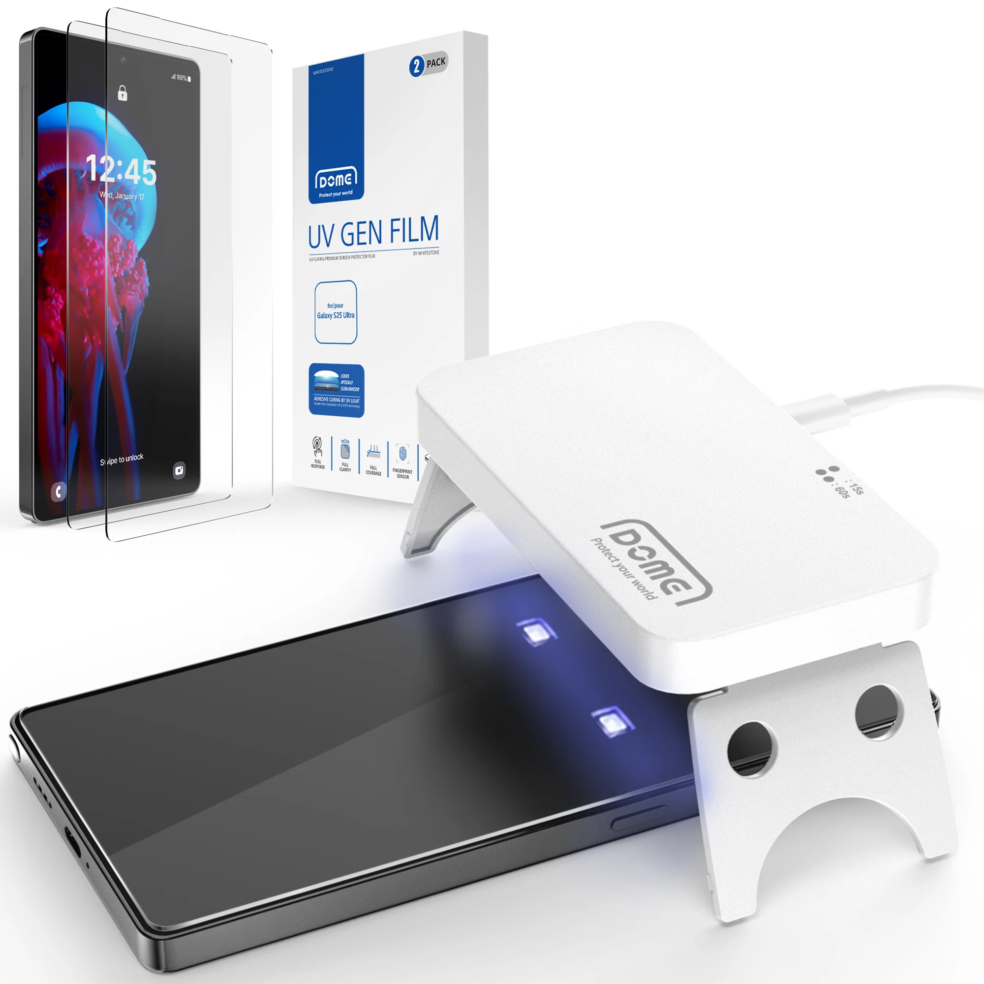 Whitestone Dome UV GEN Film For Samsung Galaxy S25 Ultra