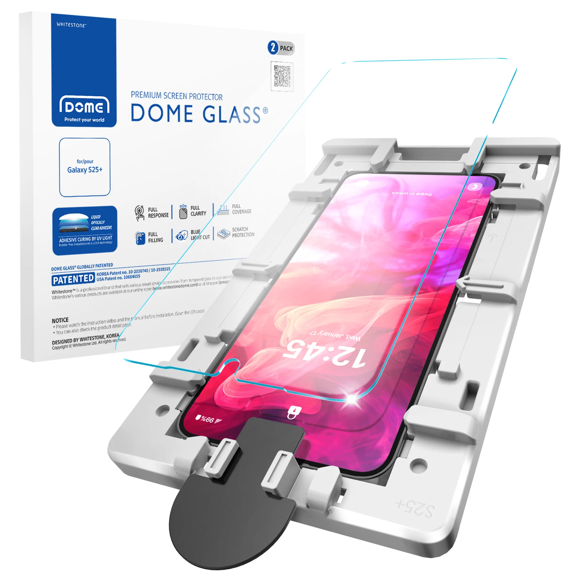 Whitestone Tempered Glass Screen Protector SG S25