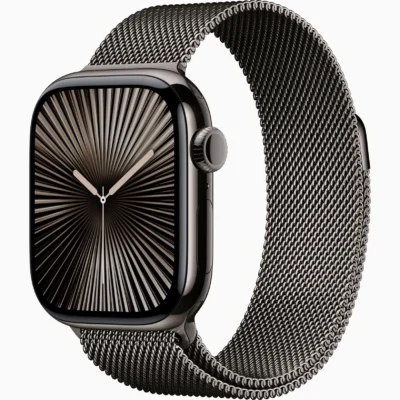 Apple Watch Series 10 (GPS+Cellular) 46mm Titanium Case with Slate Milanese Loop - Slate - (2024)