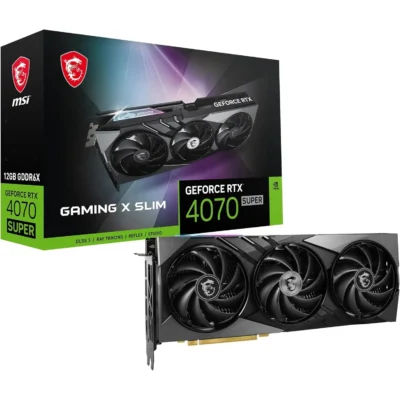 MSI GeForce RTX 4070 Super 12GB Gaming X Slim Graphics Card