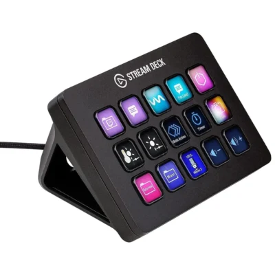 Elgato Stream Deck MK.2 – Studio Controller, 15 macro keys, trigger actions in apps and software like OBS, Twitch, ​YouTube and more, works with Mac and PC