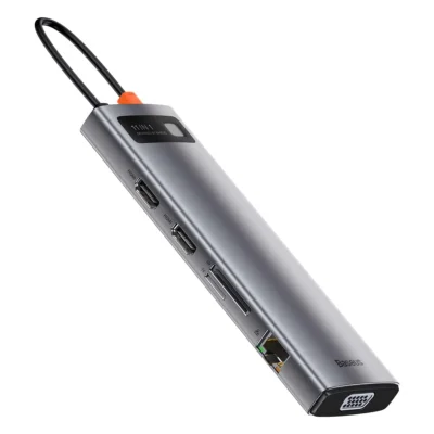 Baseus 11-in-1 Metal Gleam Series Type-C HUB Docking Station - Space Grey