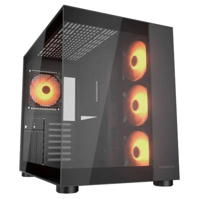 COUGAR FV150 RGB ATX Mid Tower PC Case – Black